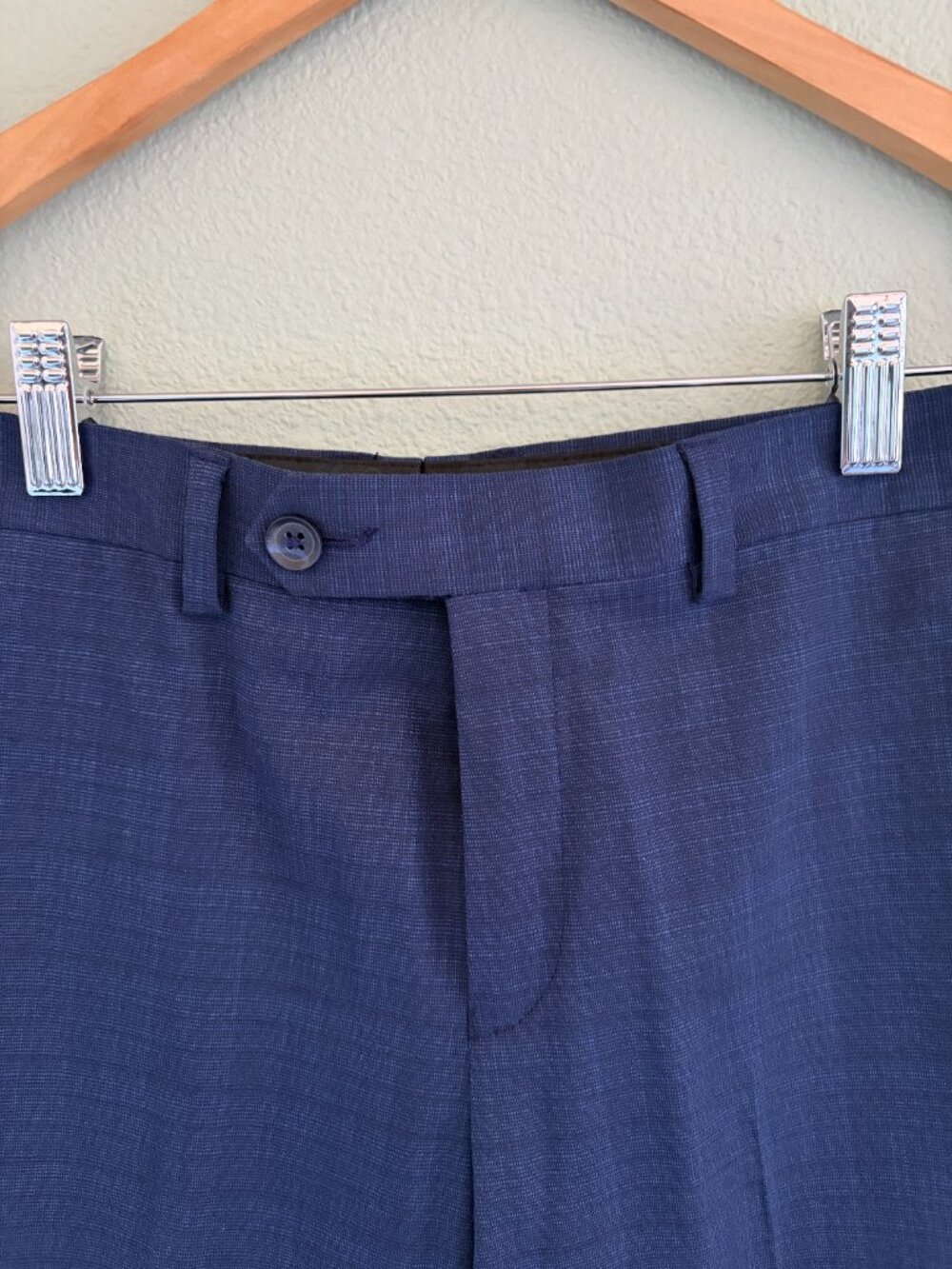 Marc NY - Andrew Marc Boys Skinny Navy Plaid Suit Size 14 - Picture 3 of 16